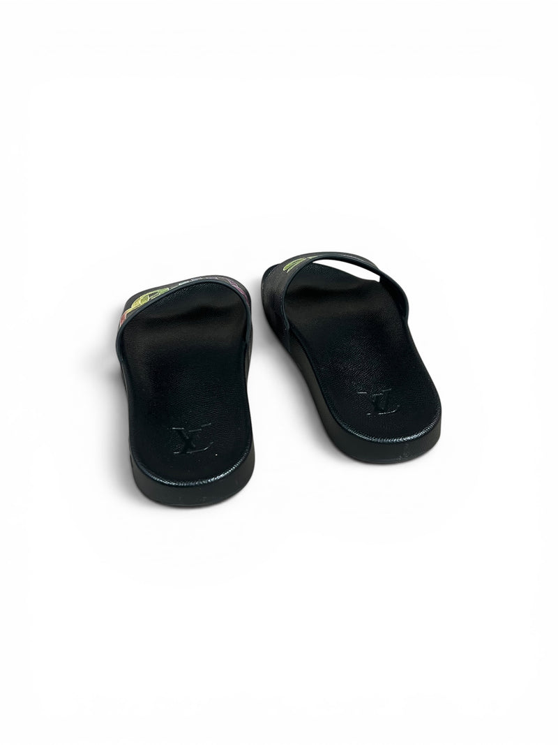 LOUIS VUITTON SLIDERS - UK 7 FIT 7.5/8