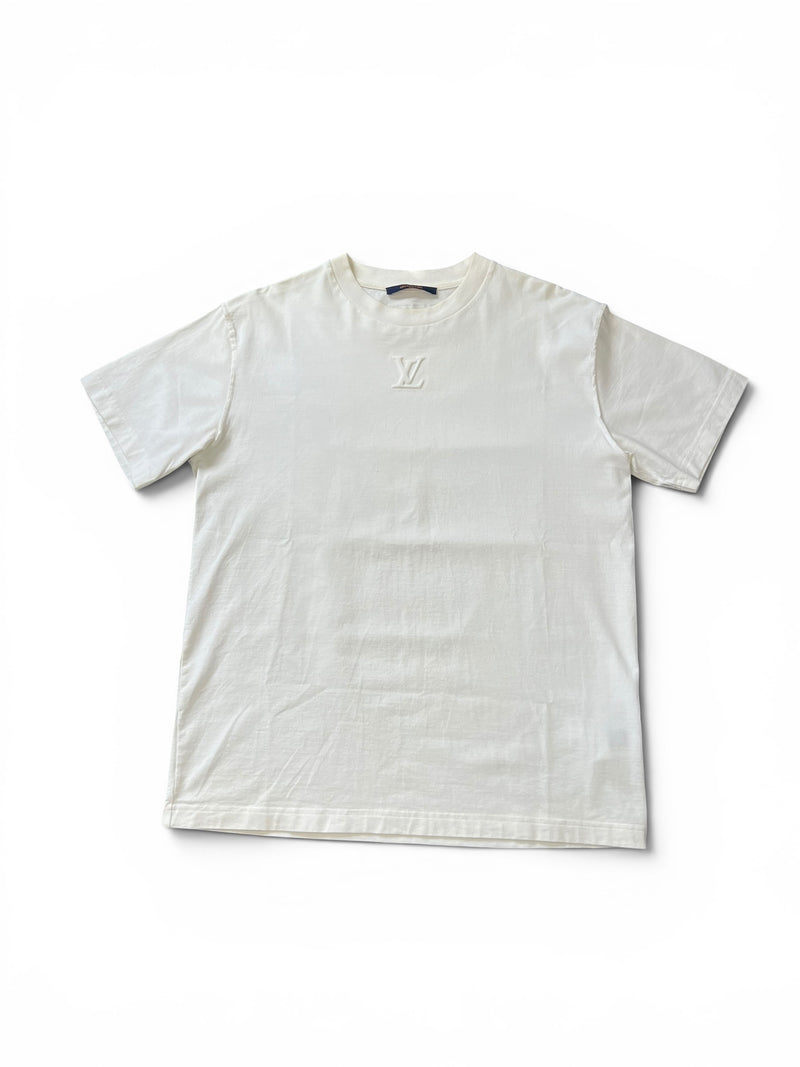 LOUIS VUITTON EMBOSSED T-SHIRT - MEDIUM - PRELOVED