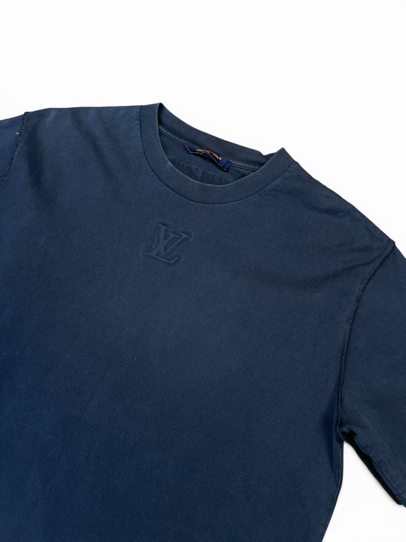 LOUIS VUITTON EMBOSSED T-SHIRT - LARGE - PRELOVED