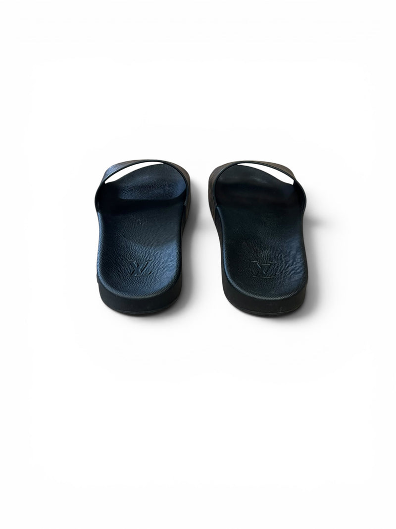LOUIS VUITTON MONOGRAM SLIDERS - UK 10 - PRELOVED