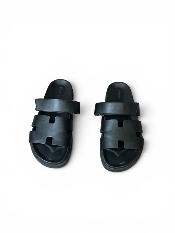 HERMES MENS CYHRE SANDALS - UK 8 - PRELOVED