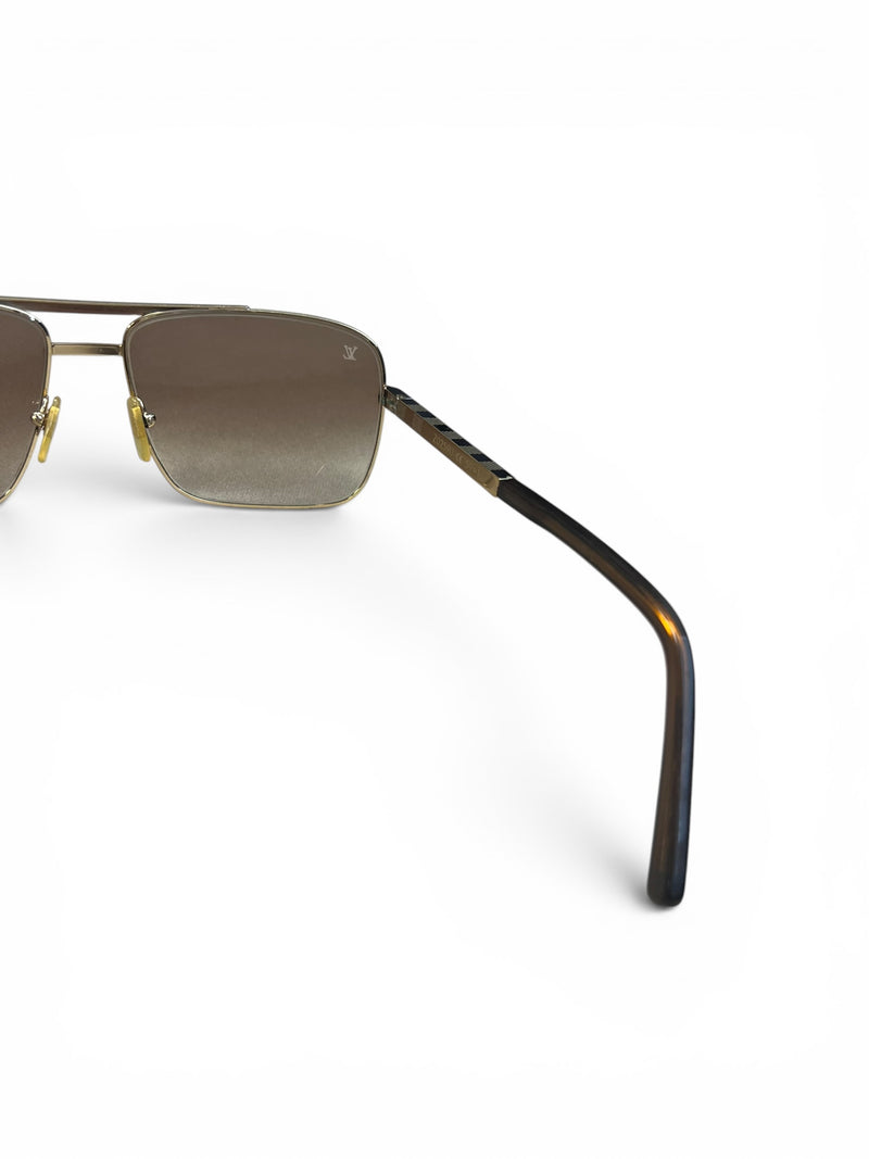 LOUIS VUITTON GOLD ATTITUDE SUNGLASSES - PRELOVED