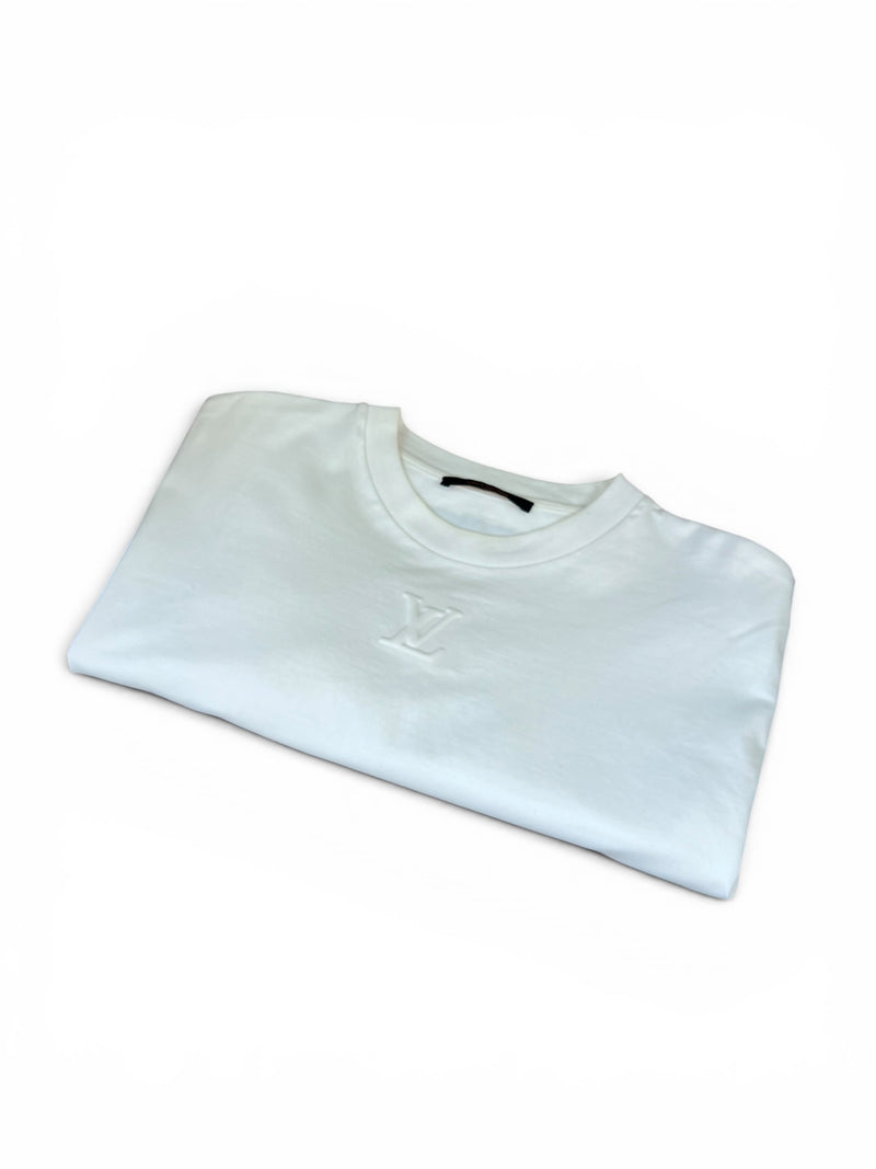 LOUIS VUITTON EMBOSSED T-SHIRT - MEDIUM - PRELOVED
